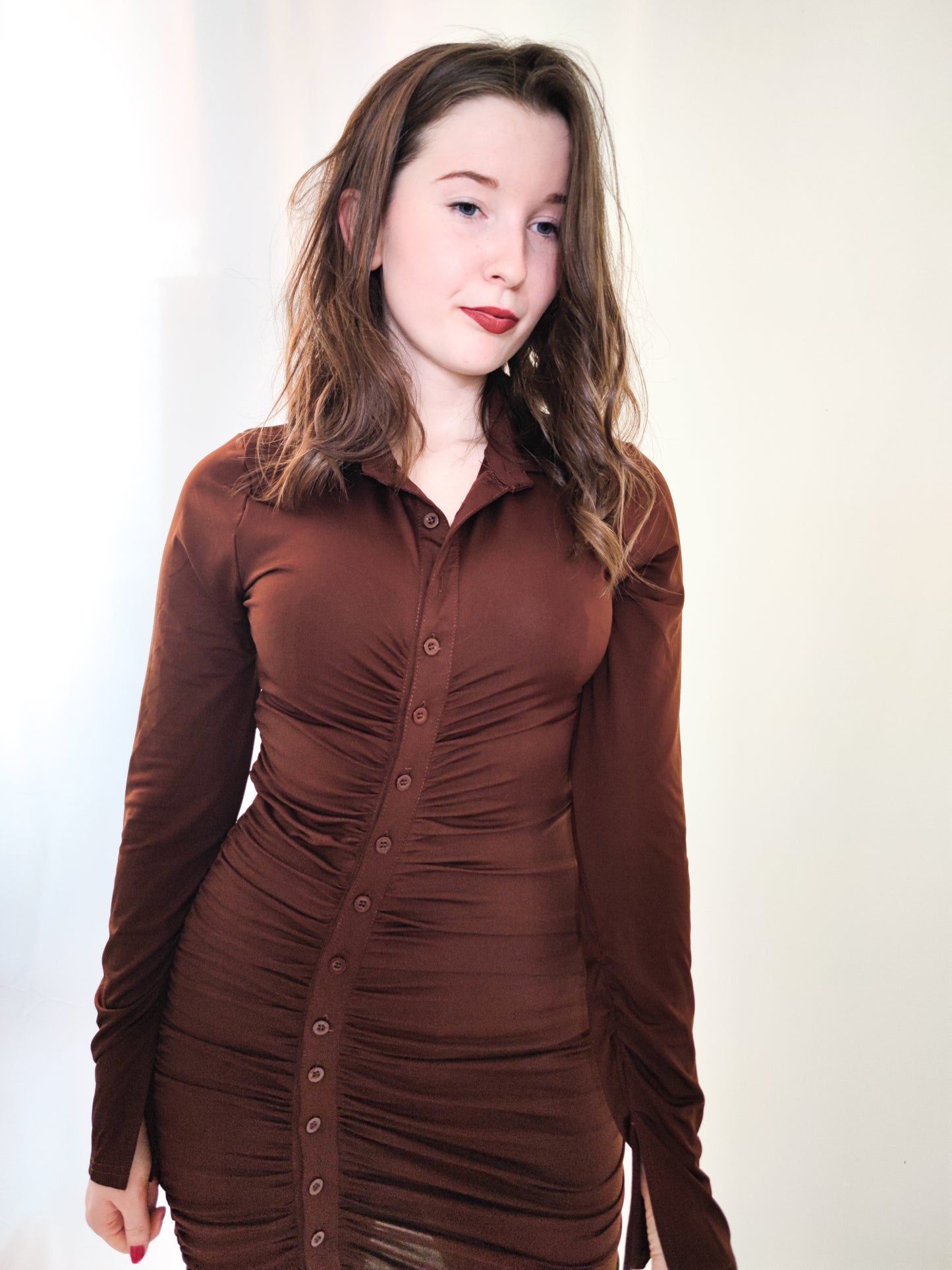 Anna Dress Brown