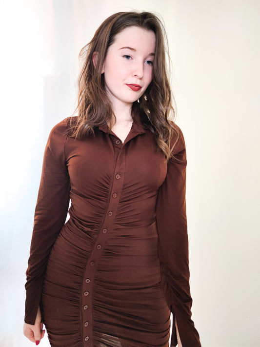Anna Dress Brown